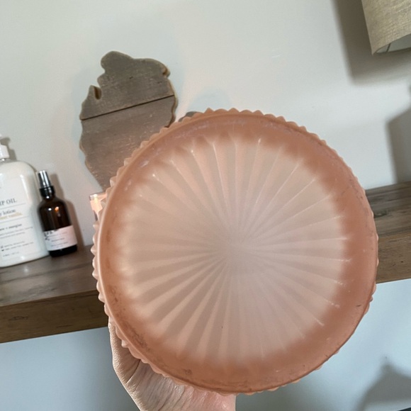 Beautiful vintage frosted glass planter/ice bucket - Picture 4 of 7